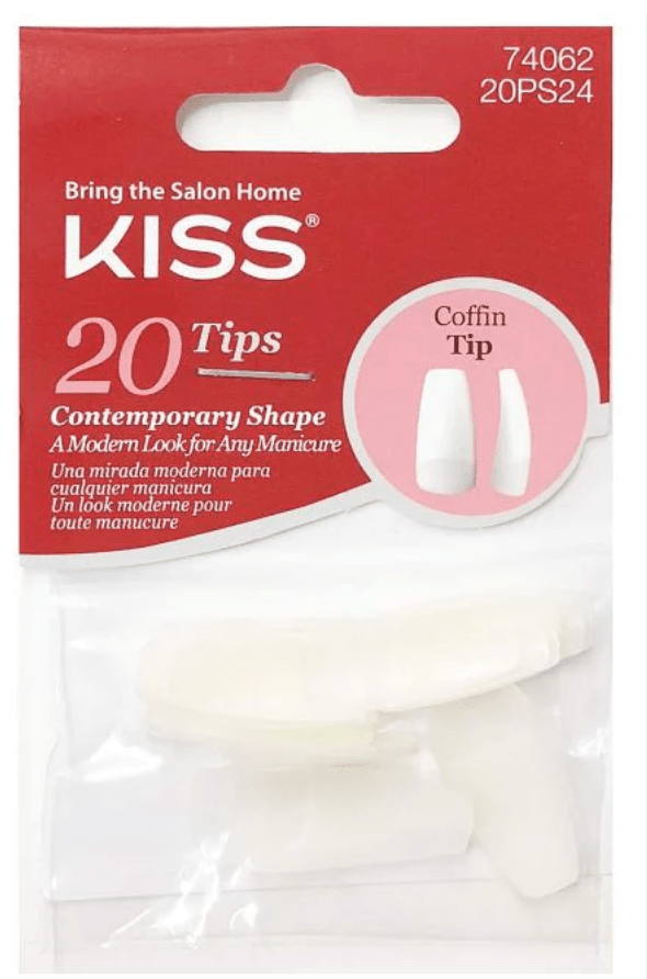 KISS Curve Overlap Nail Tips Natural Finish – 20 Tips - Beauty Exchange Beauty Supply