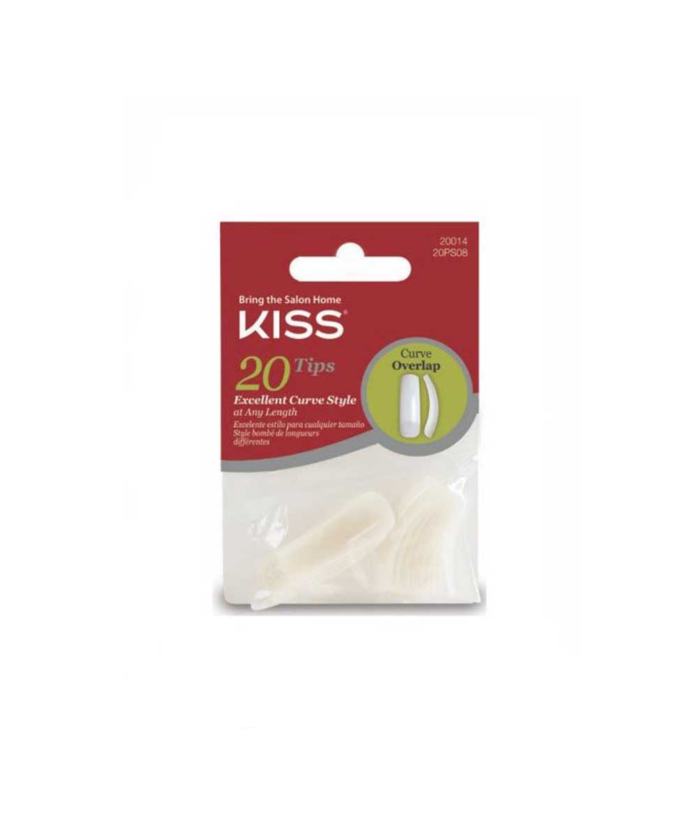 KISS Curve Overlap Nail Tips Natural Finish – 20 Tips - Beauty Exchange Beauty Supply
