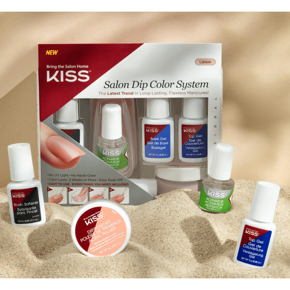 KISS Dip Powder Nail Kit – No UV Needed - Beauty Exchange Beauty Supply