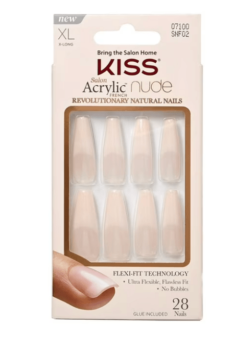 KISS Gel Fantasy & Acrylic French Nude Nails – Premium Finish - Beauty Exchange Beauty Supply