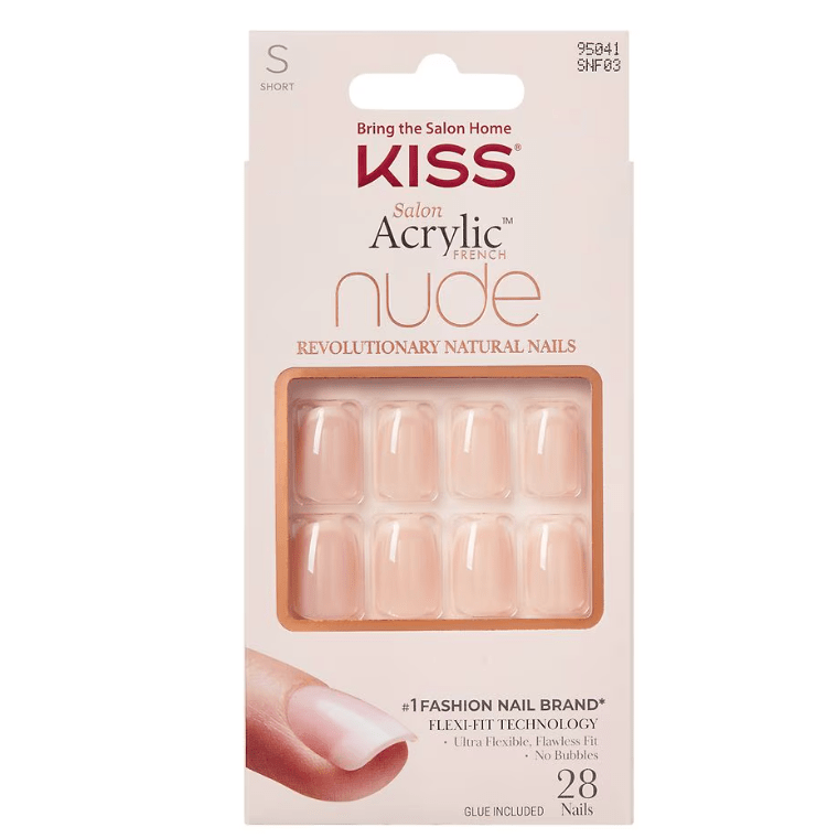 KISS Gel Fantasy & Acrylic French Nude Nails – Premium Finish - Beauty Exchange Beauty Supply
