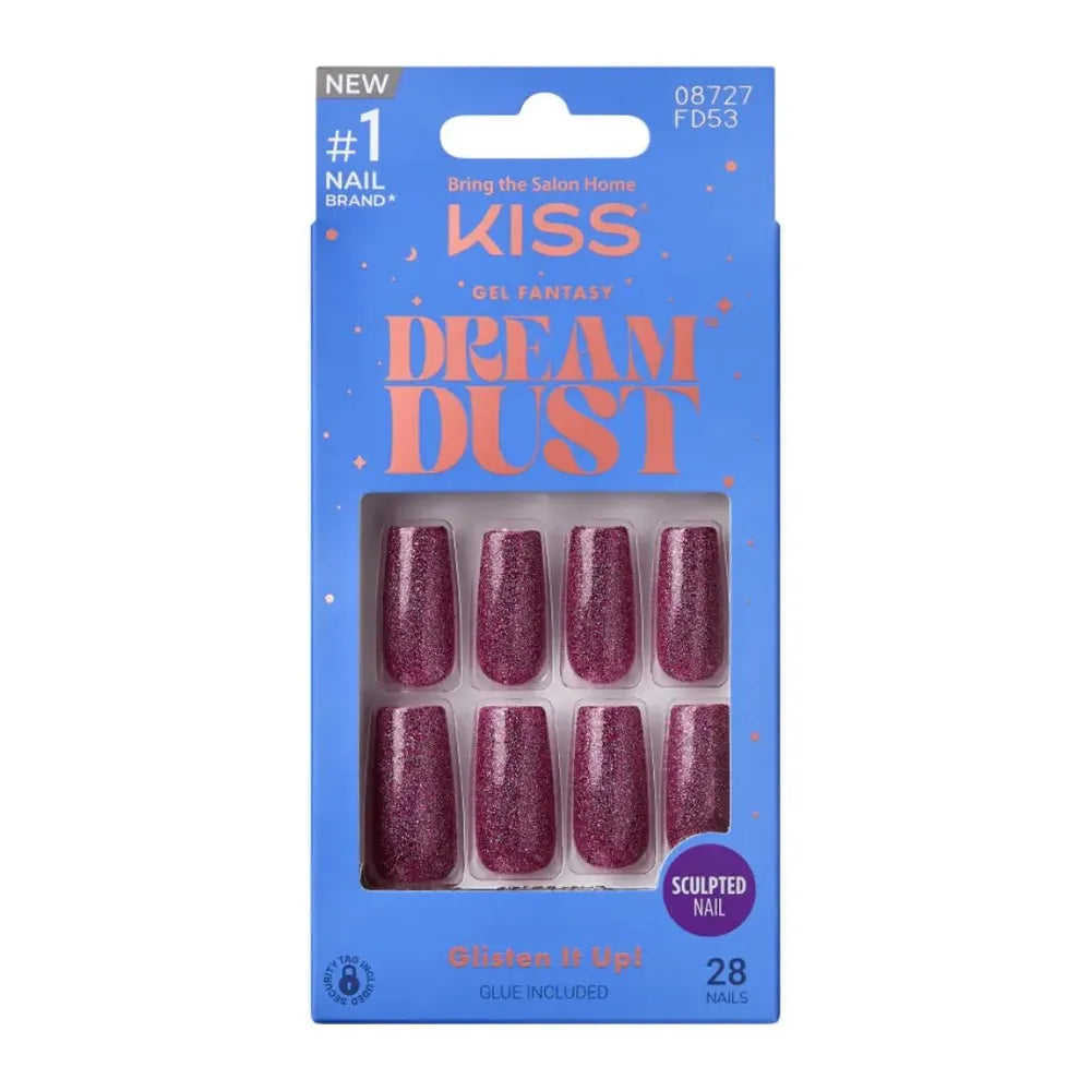 KISS Gel Fantasy Dreamdust Nails – Perfumes, Stunning & Elegant – FD Series (50, 51, 52, 53) - Beauty Exchange Beauty Supply