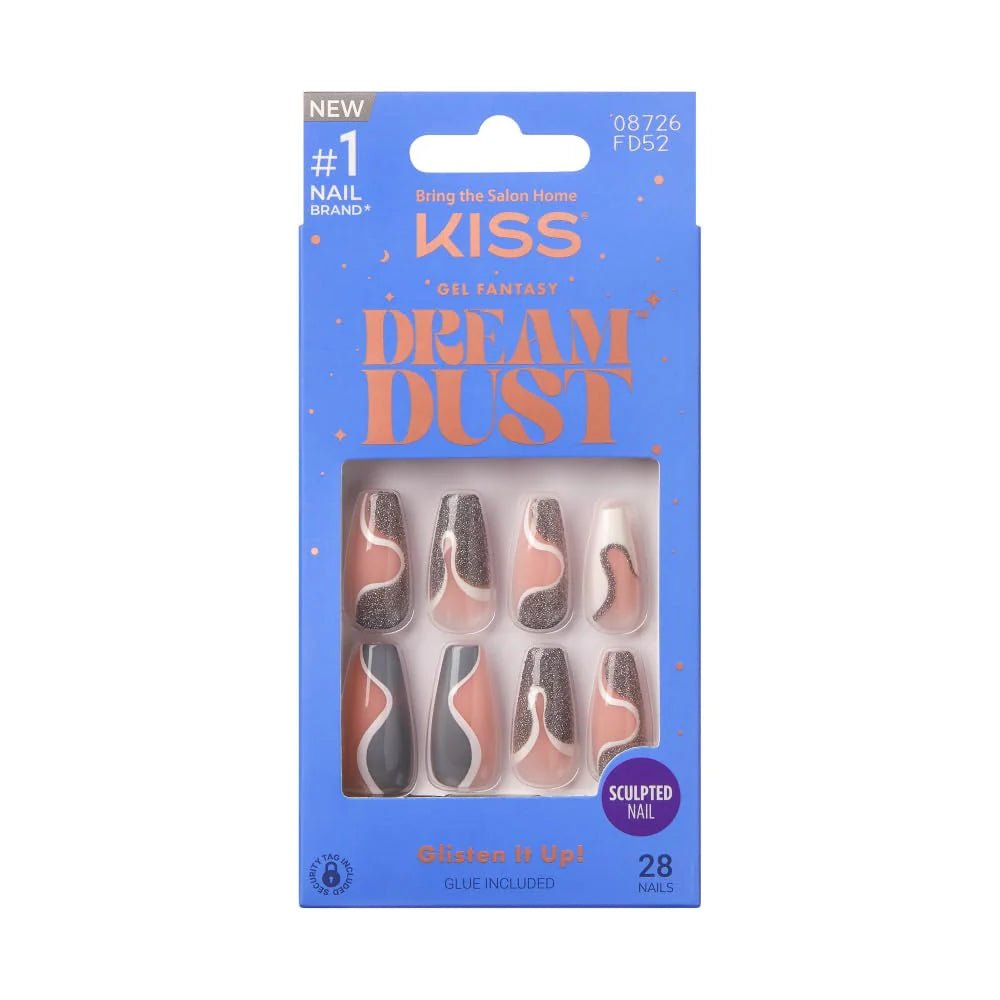 KISS Gel Fantasy Dreamdust Nails – Perfumes, Stunning & Elegant – FD Series (50, 51, 52, 53) - Beauty Exchange Beauty Supply