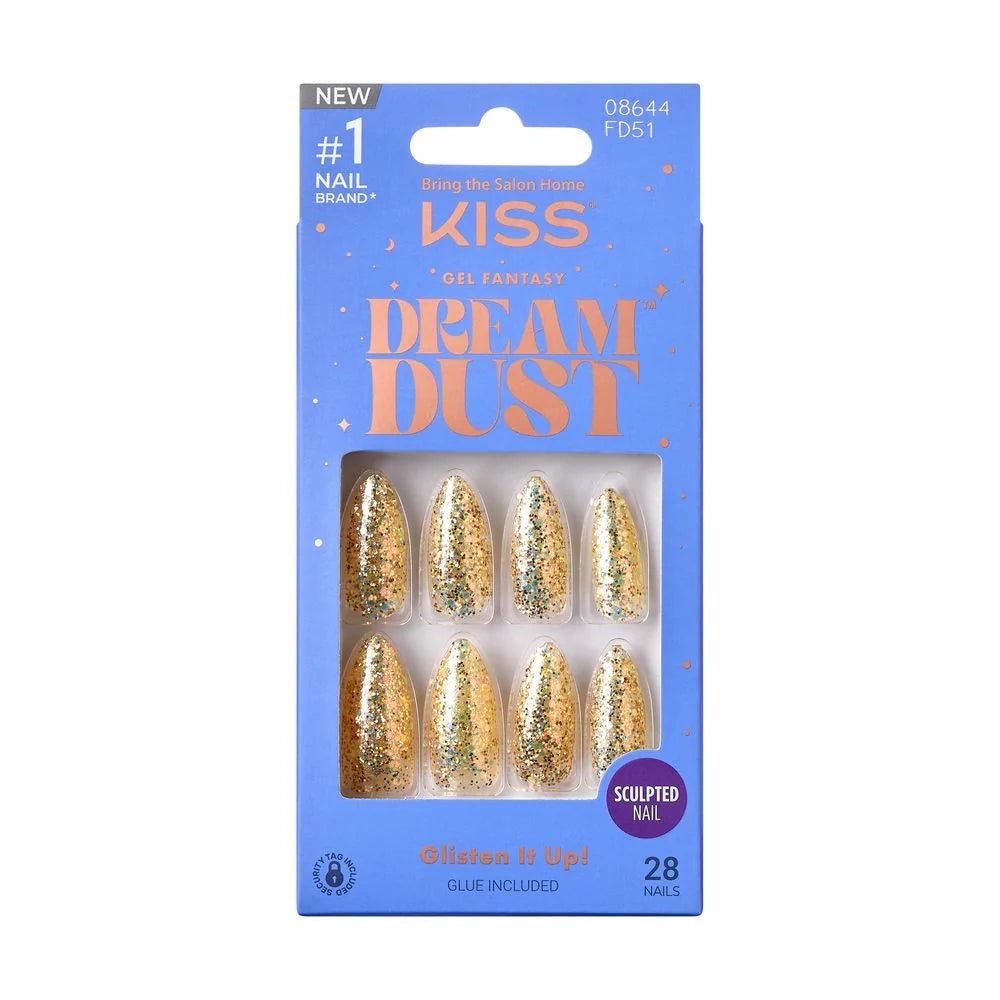 KISS Gel Fantasy Dreamdust Nails – Perfumes, Stunning & Elegant – FD Series (50, 51, 52, 53) - Beauty Exchange Beauty Supply