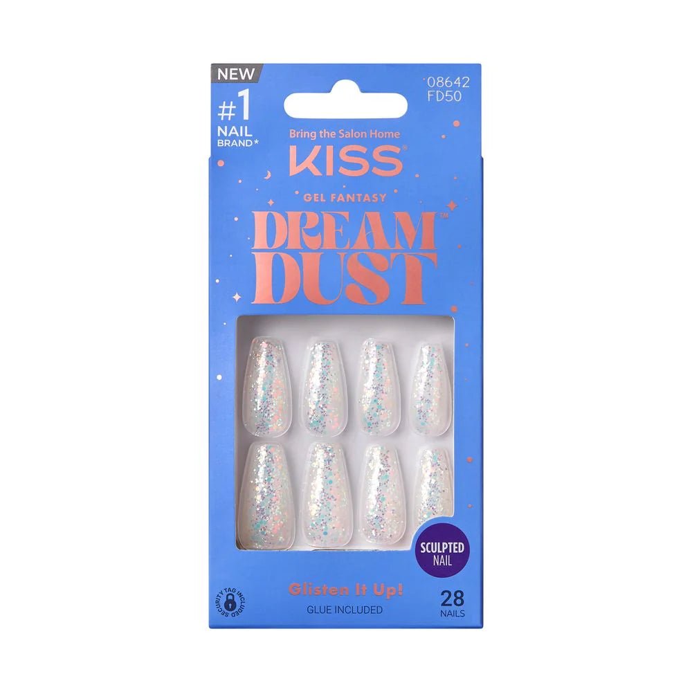 KISS Gel Fantasy Dreamdust Nails – Perfumes, Stunning & Elegant – FD Series (50, 51, 52, 53) - Beauty Exchange Beauty Supply