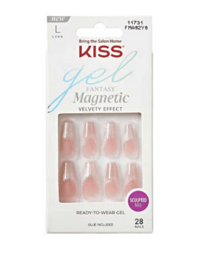 KISS Gel Fantasy Magnetic Press - On Nails – Gloss Finish - Beauty Exchange Beauty Supply