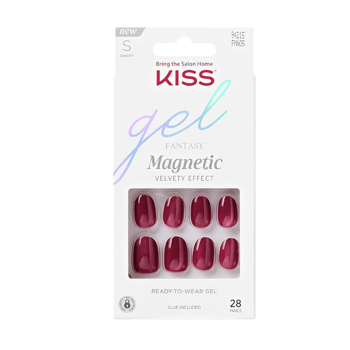 KISS Gel Fantasy Magnetic Press - On Nails – Gloss Finish - Beauty Exchange Beauty Supply