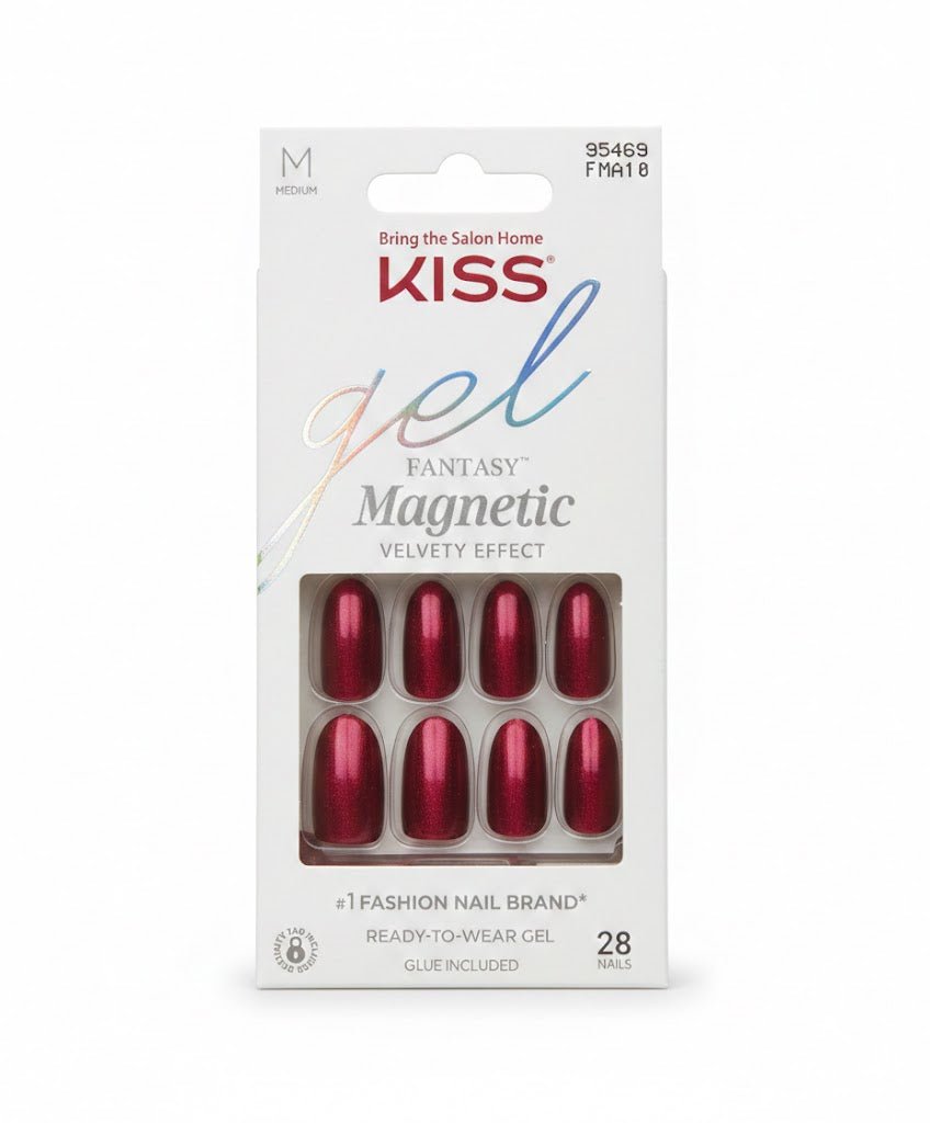 KISS Gel Fantasy Magnetic Press - On Nails – Gloss Finish - Beauty Exchange Beauty Supply