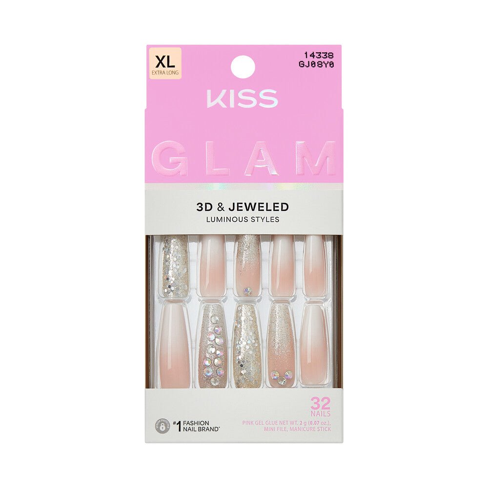 Kiss Glam 3D & Jeweled Nails - Beauty Exchange Beauty Supply