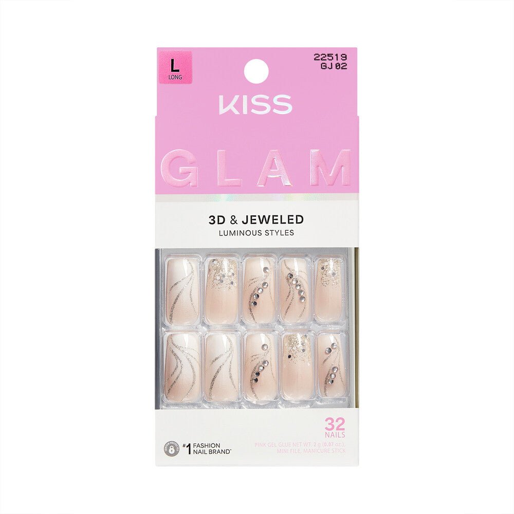 Kiss Glam 3D & Jeweled Nails - Beauty Exchange Beauty Supply
