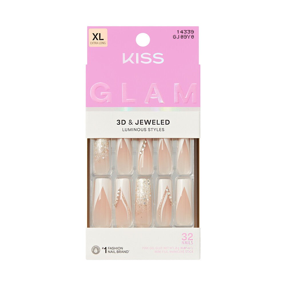 Kiss Glam 3D & Jeweled Nails - Beauty Exchange Beauty Supply