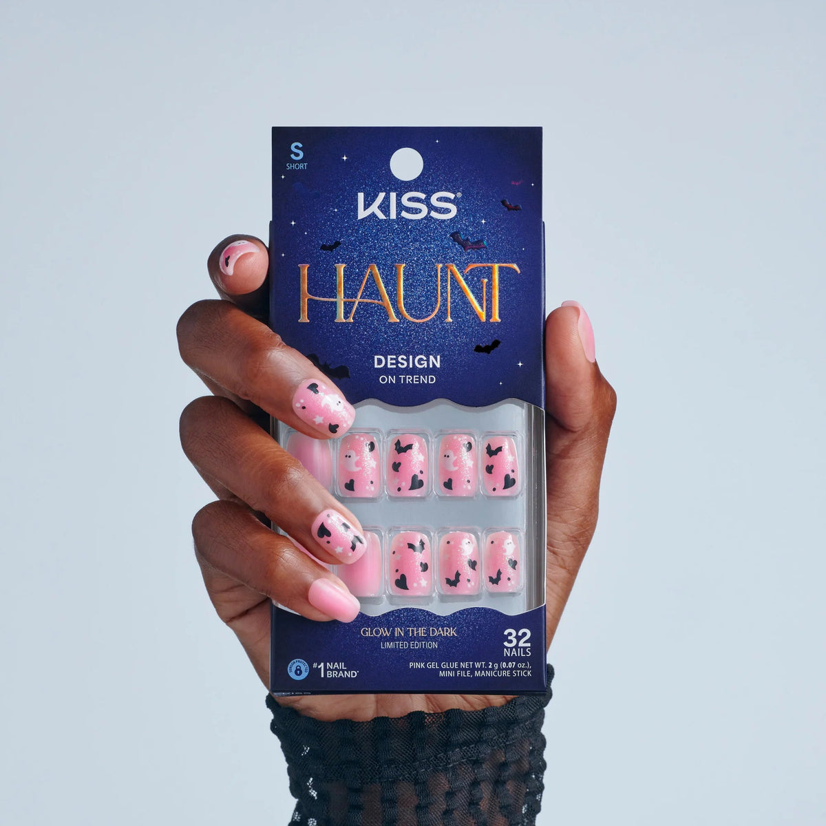KISS HAUNT Halloween Press-On Nails – Glow In The Dark - Beauty Exchange Beauty Supply