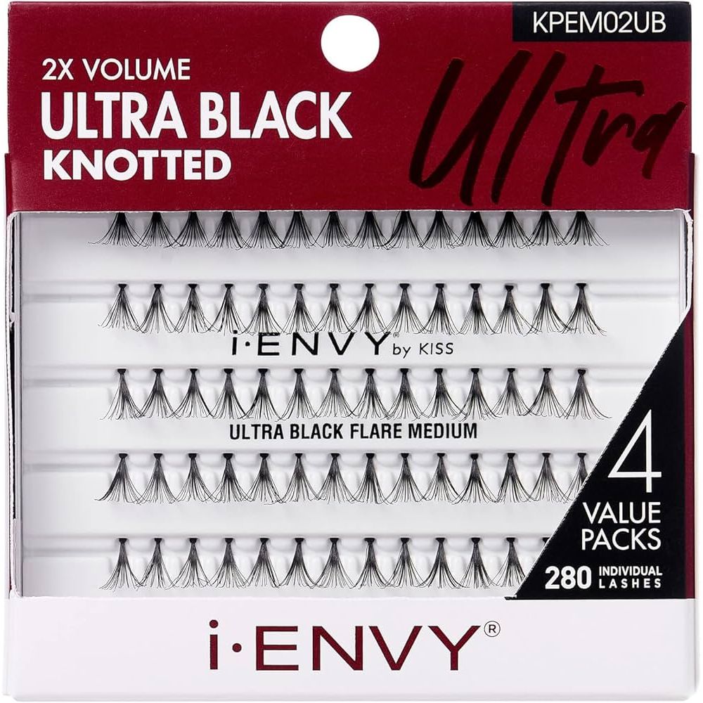 Kiss i - Envy 2X Volume Knot - Free Individual Eyelashes – Multipack - Beauty Exchange Beauty Supply