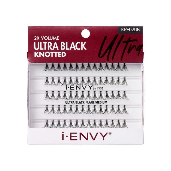 KISS i - Envy Ultra Black Flare Individual Lashes – 70pc - Beauty Exchange Beauty Supply
