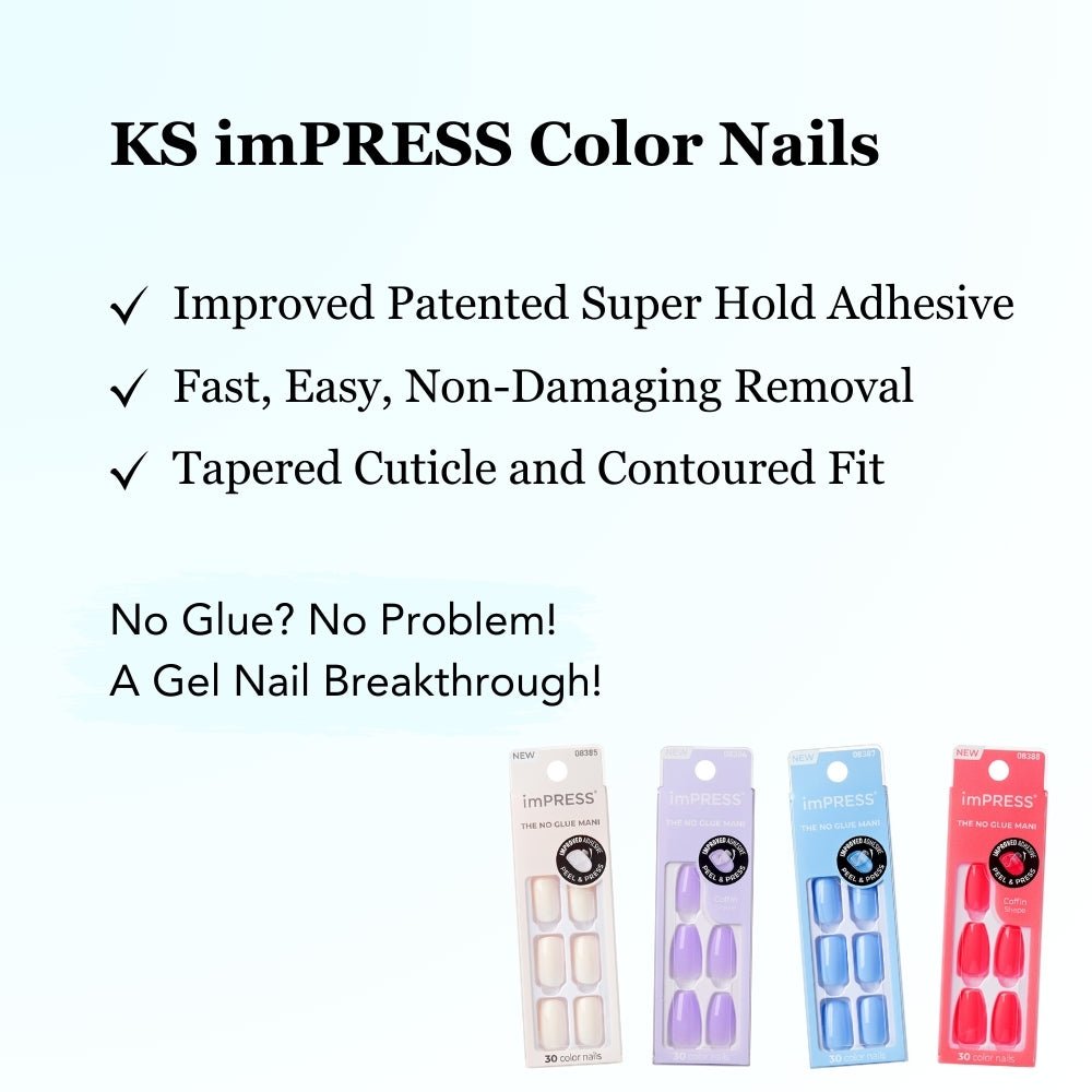 Kiss imPRESS Color Nails The No Glue Mani - Beauty Exchange Beauty Supply
