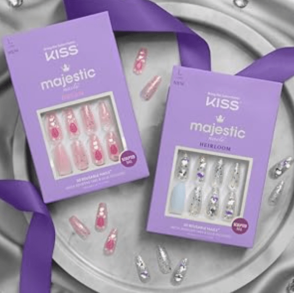 KISS Majestic Press - On Nails – 30 Count - Beauty Exchange Beauty Supply