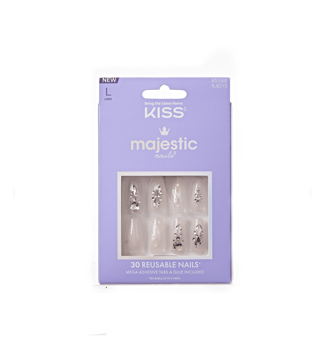 KISS Majestic Press - On Nails – 30 Count - Beauty Exchange Beauty Supply