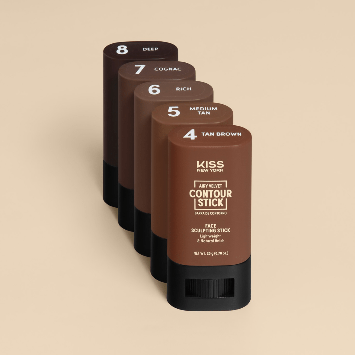 Kiss New York Airy Velvet Contour Stick – 20g - Beauty Exchange Beauty Supply