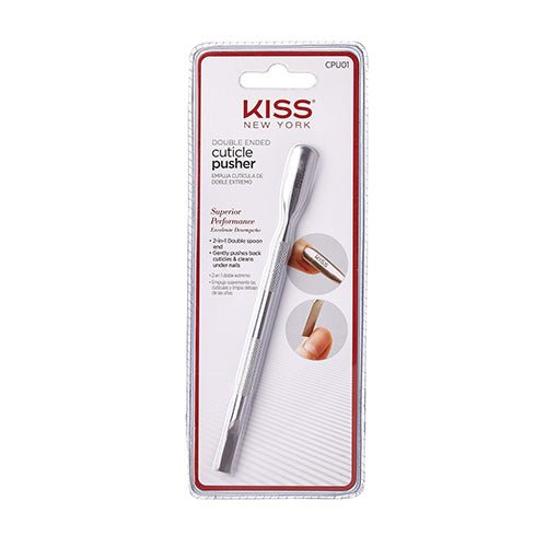 KISS NEW YORK Cuticle Pusher – Dual - Ended Tool to Gently Push Back Cuticles & Clean Under Nails - Beauty Exchange Beauty Supply