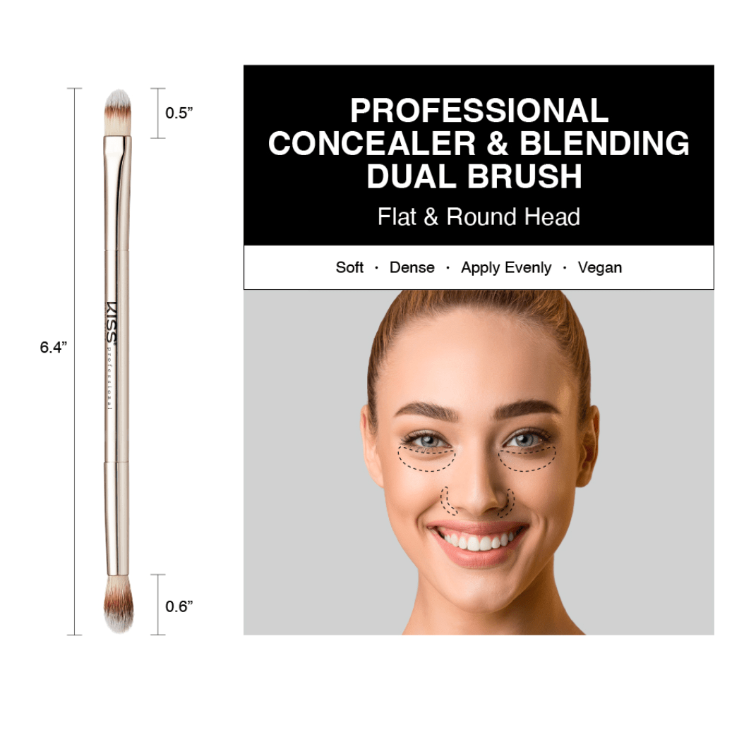 Kiss New York Dual Ended Makeup Brushes - Beauty Exchange Beauty Supply