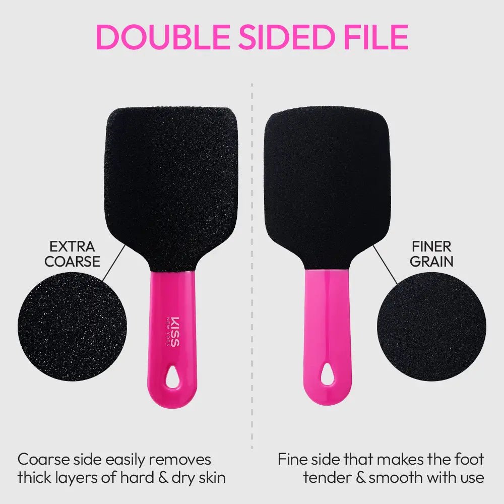 Kiss New York Dual - Sided Foot File – Quickbuff - Beauty Exchange Beauty Supply