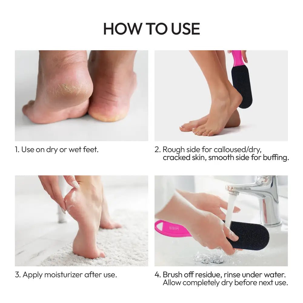 Kiss New York Dual - Sided Foot File – Ultra & Mega Buff - Beauty Exchange Beauty Supply