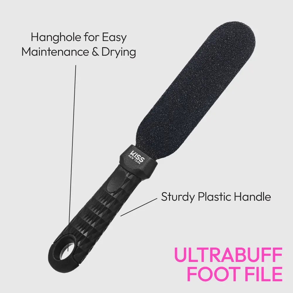 Kiss New York Dual - Sided Foot File – Ultra & Mega Buff - Beauty Exchange Beauty Supply