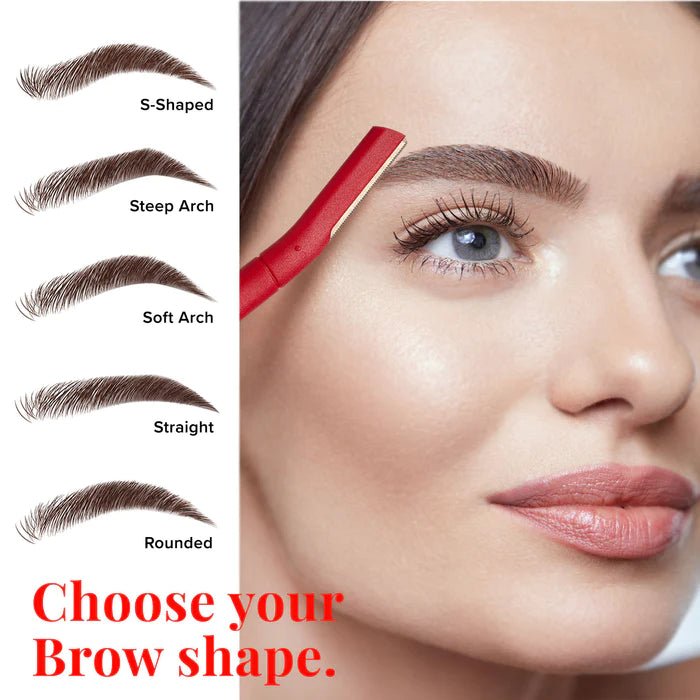 KISS NEW YORK Eyebrow Shaper & Dermaplaning Tool โ Multi - Purpose Face Razor | 1pc, 3pcs, 5pcs - Beauty Exchange Beauty Supply