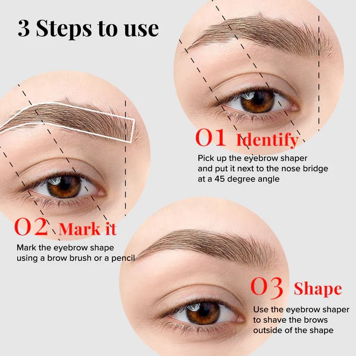 KISS NEW YORK Eyebrow Shaper & Dermaplaning Tool โ Multi - Purpose Face Razor | 1pc, 3pcs, 5pcs - Beauty Exchange Beauty Supply