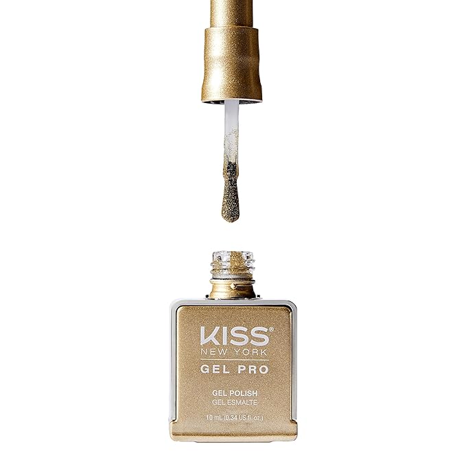 Kiss New York Gel Pro – "Champagne Problems" Gel Nail Polish (10ml) – Soak - Off UV/LED, HEMA - Free, TPO - Free - Beauty Exchange Beauty Supply