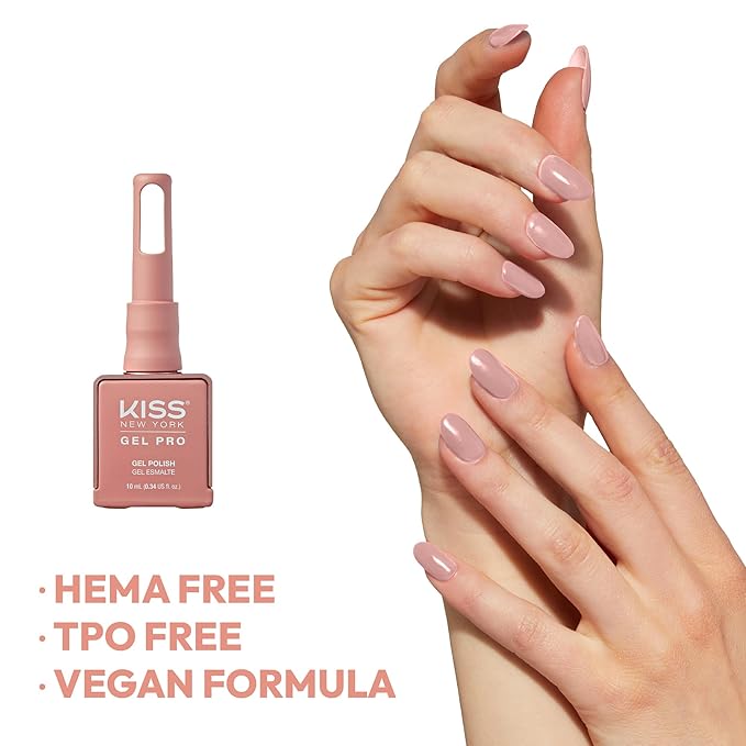 Kiss New York Gel Pro โ "Eden Nude" Gel Nail Polish (10ml) โ Soak - Off UV/LED, HEMA - Free, TPO - Free - Beauty Exchange Beauty Supply
