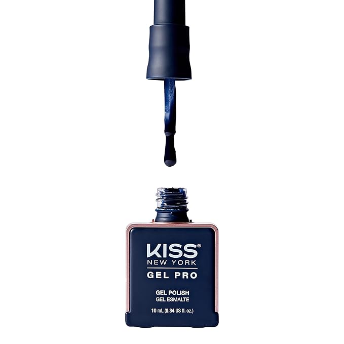 Kiss New York Gel Pro Gel Nail Polish (10ml) – "Apple Mint," "Sky Diving," "Just Blue," "Midnight Rain" – Soak - Off UV/LED, HEMA - Free, TPO - Free - Beauty Exchange Beauty Supply