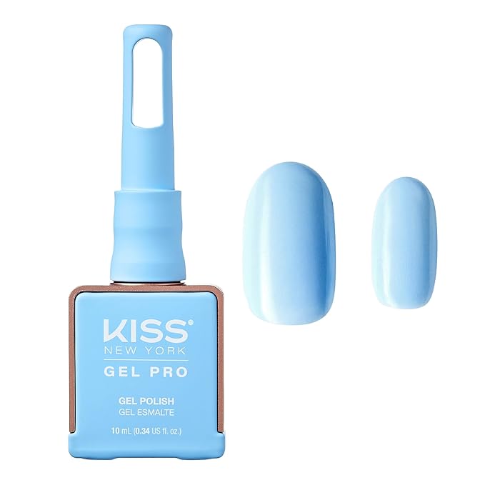 Kiss New York Gel Pro Gel Nail Polish (10ml) – "Apple Mint," "Sky Diving," "Just Blue," "Midnight Rain" – Soak - Off UV/LED, HEMA - Free, TPO - Free - Beauty Exchange Beauty Supply