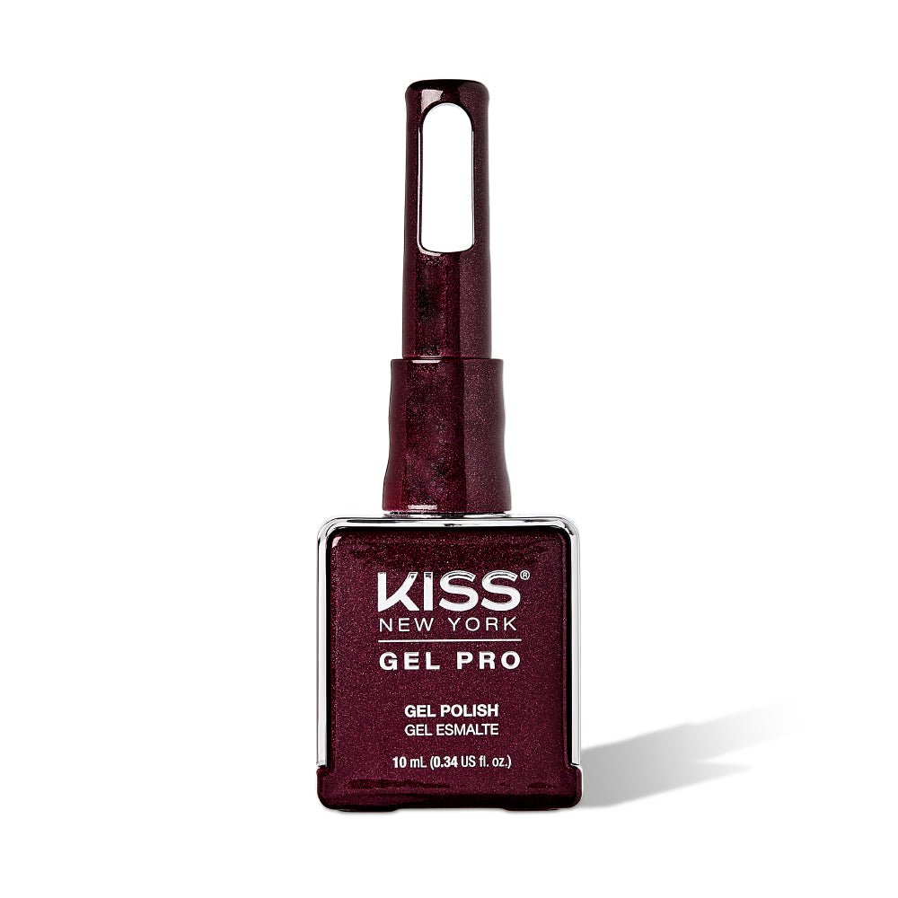 Kiss New York Gel Pro Gel Nail Polish (10ml) – "Silver Bells," "Sparkling Burgundy," "Gold Rush" – Soak - Off UV/LED, HEMA - Free, TPO - Free - Beauty Exchange Beauty Supply