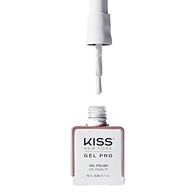 Kiss New York Gel Pro – "Paint It White" Gel Nail Polish (10ml) – Soak - Off UV/LED, HEMA - Free, TPO - Free - Beauty Exchange Beauty Supply