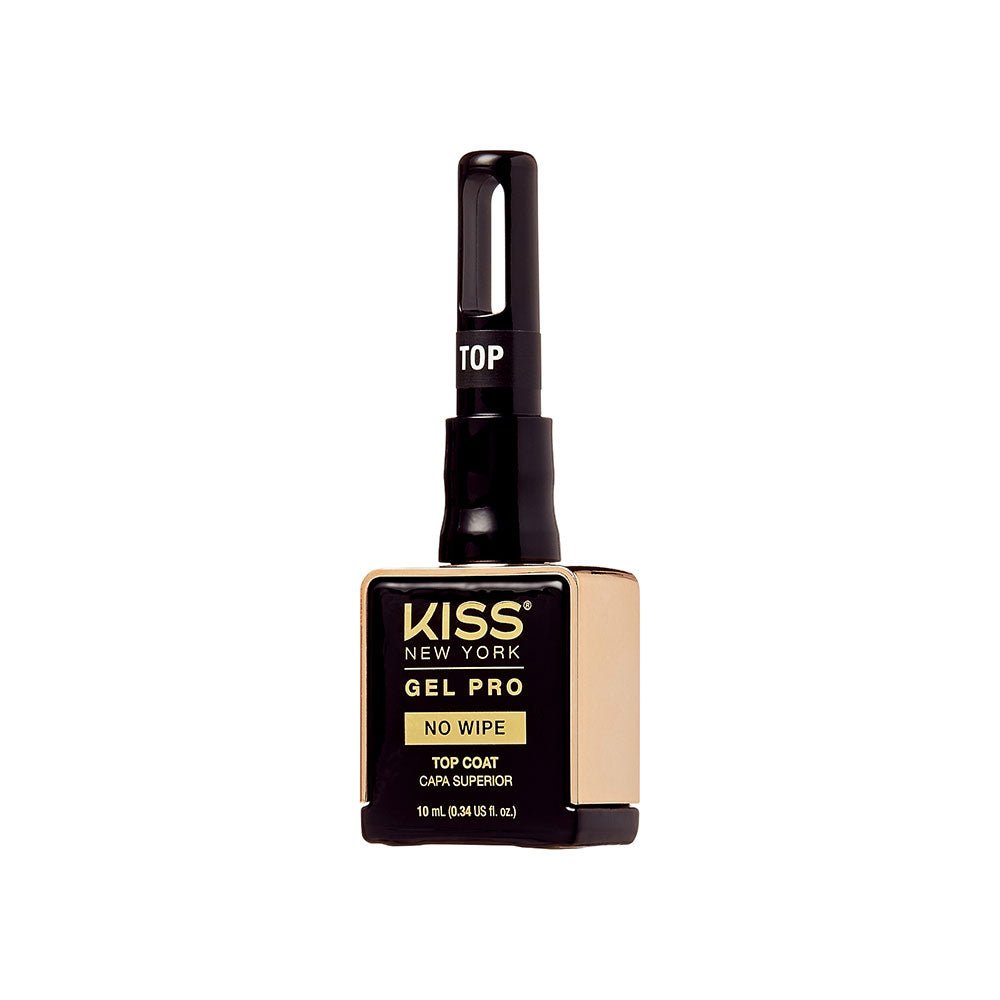 KISS NEW YORK Gel Pro Top Coat – Long - Lasting Gloss, Salon Gel Finish (10ml / 0.34oz) - Beauty Exchange Beauty Supply
