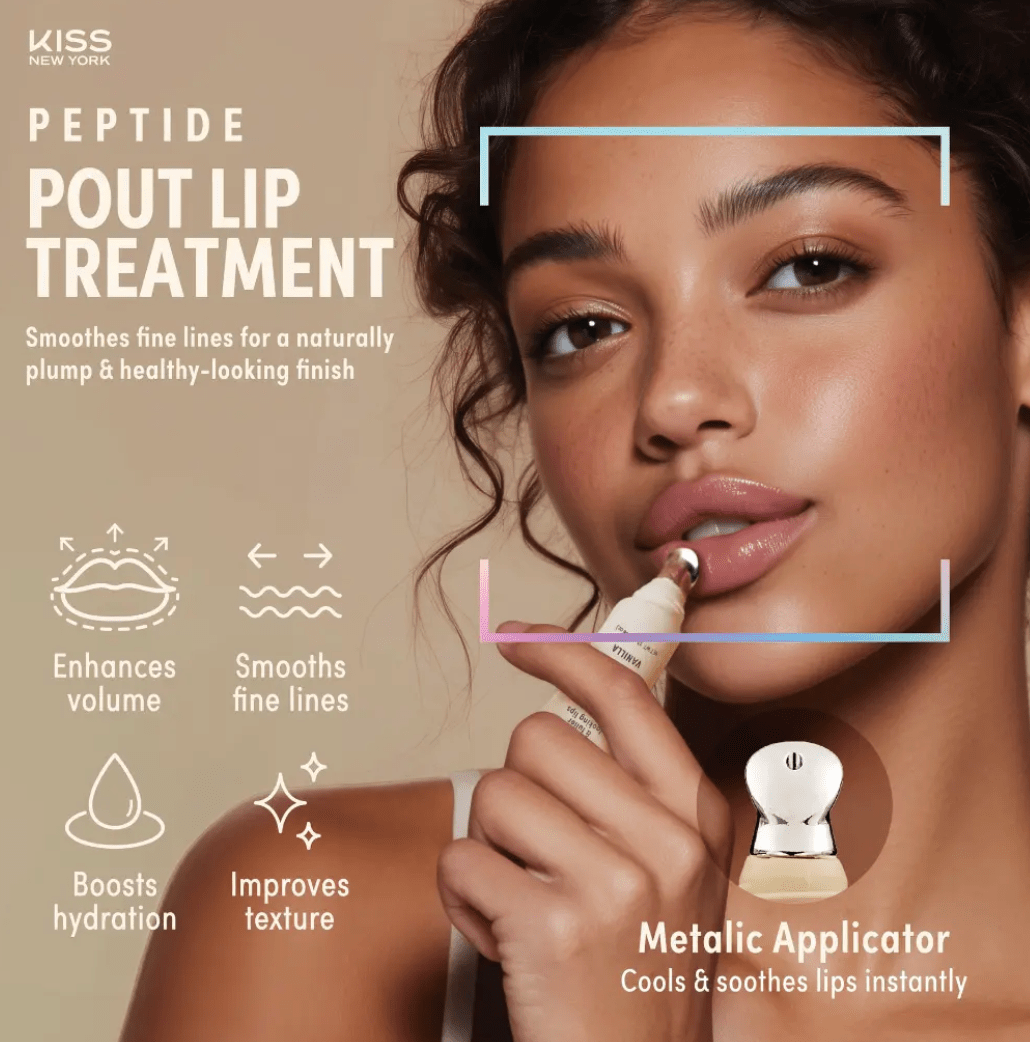 Kiss New York Peptide Pout Lip Treatment – Gloss - Beauty Exchange Beauty Supply