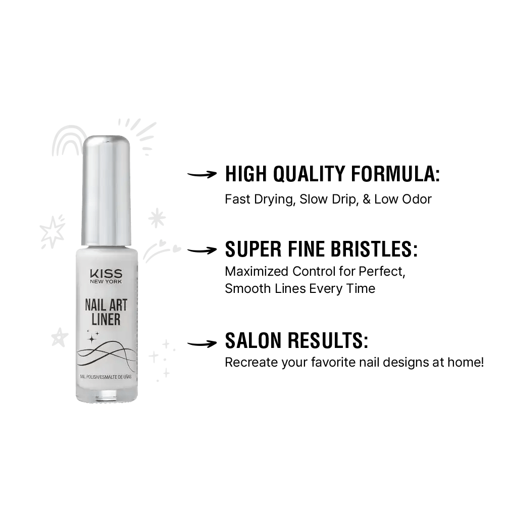 Kiss New York Precision Brush Nail Art Liner - Beauty Exchange Beauty Supply