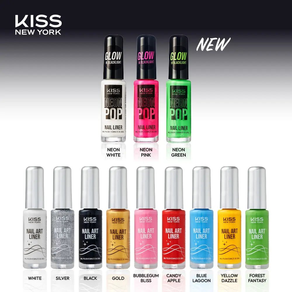 Kiss New York Precision Brush Neon Nail Art Liner - Beauty Exchange Beauty Supply