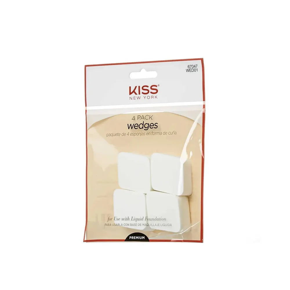 KISS New York Premium Makeup Wedge Set – Smooth, Blendable & Latex - Free | 4 - Pack, 6 - Pack, 12 - Pack - Beauty Exchange Beauty Supply