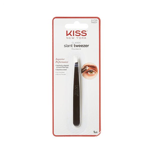 KISS NEW YORK Premium Precision Tweezers – Superior Performance Slant & Point Tip Options (01, 02, 03) - Beauty Exchange Beauty Supply