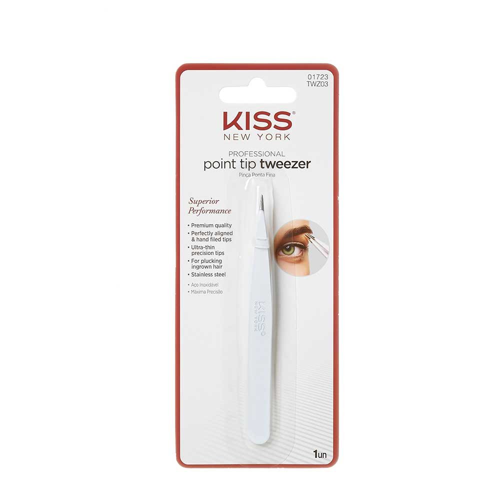 KISS NEW YORK Premium Precision Tweezers – Superior Performance Slant & Point Tip Options (01, 02, 03) - Beauty Exchange Beauty Supply