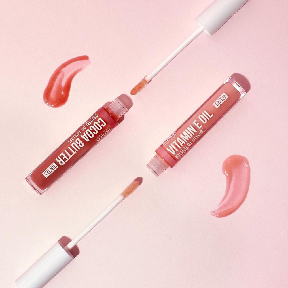 KISS NEW YORK PROFESSIONAL Natural Oil Lip Gloss โ Hydrating Shine Infused with Real Gold Flakes | 10 Variants - Beauty Exchange Beauty Supply