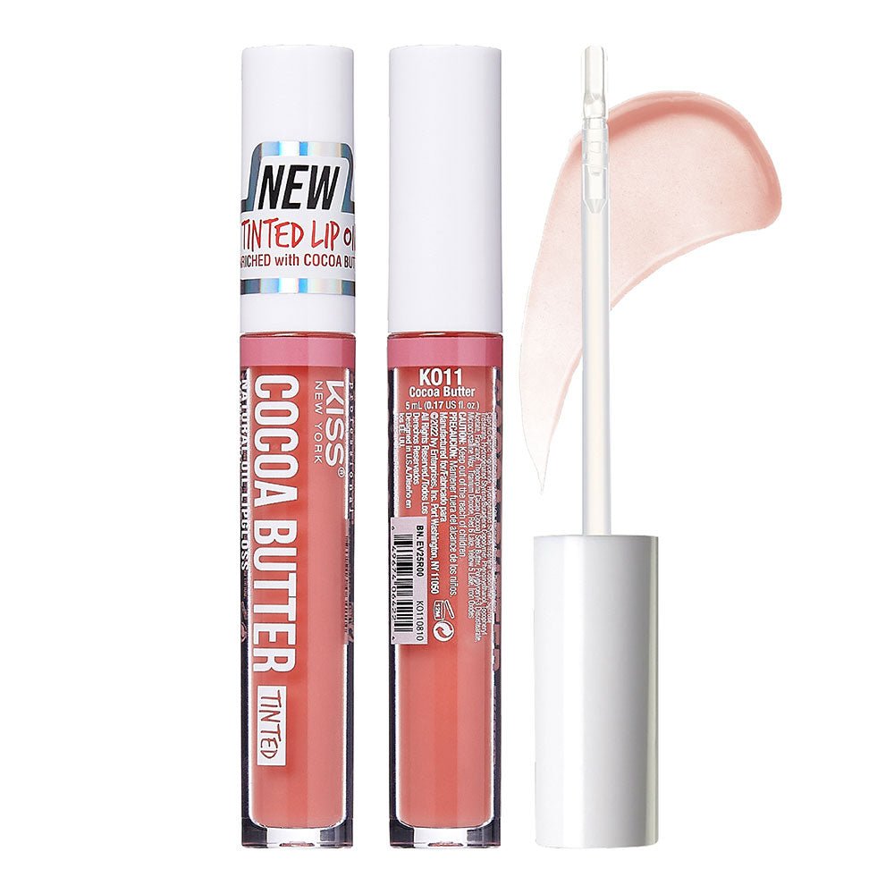 KISS NEW YORK PROFESSIONAL Natural Oil Lip Gloss โ Hydrating Shine Infused with Real Gold Flakes | 10 Variants - Beauty Exchange Beauty Supply