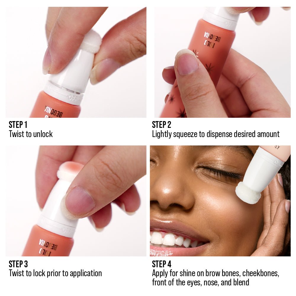 KISS NEW YORK PROFESSIONAL – Pearl Highlight Wand | Radiant Glow + Sponge Cushion Applicator | Shades 01–02 - Beauty Exchange Beauty Supply