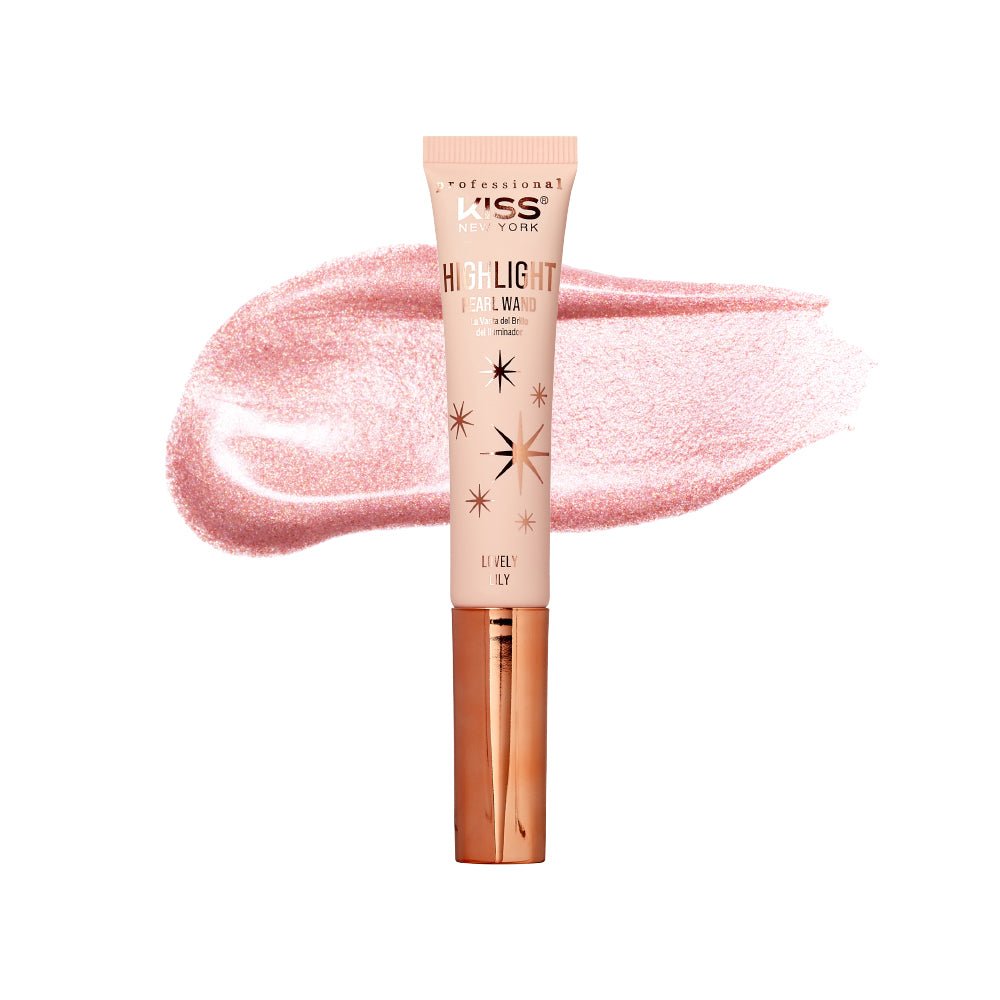 KISS NEW YORK PROFESSIONAL – Pearl Highlight Wand | Radiant Glow + Sponge Cushion Applicator | Shades 01–02 - Beauty Exchange Beauty Supply