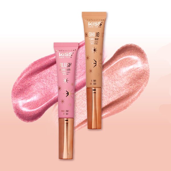 KISS NEW YORK PROFESSIONAL – Pearl Highlight Wand | Radiant Glow + Sponge Cushion Applicator | Shades 01–02 - Beauty Exchange Beauty Supply