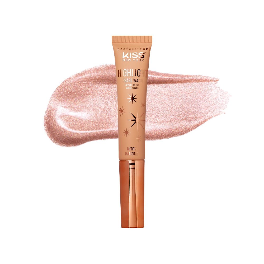 KISS NEW YORK PROFESSIONAL – Pearl Highlight Wand | Radiant Glow + Sponge Cushion Applicator | Shades 01–02 - Beauty Exchange Beauty Supply