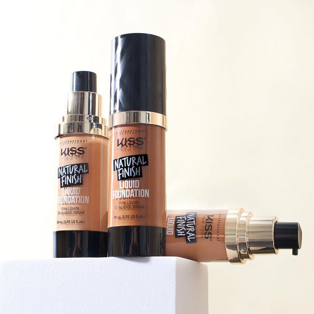 KISS NEW YORK PROFESSIONAL – ProTouch Liquid Foundation | Natural Matte Finish + Full Coverage | Shades 215–425 - Beauty Exchange Beauty Supply