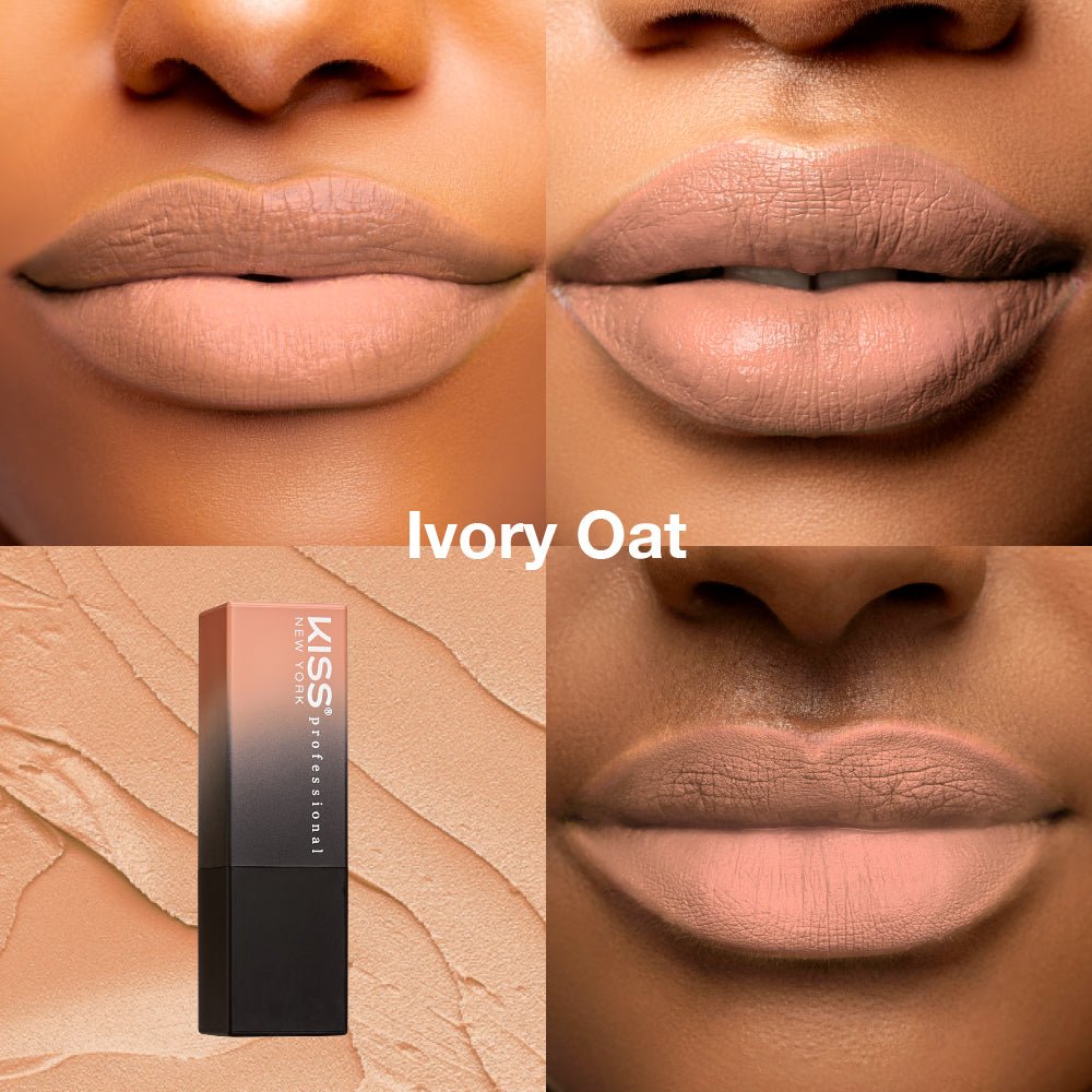 KISS NEW YORK PROFESSIONAL – Richly Pigmented Satin Lipstick | All - Day Wear & Comfort | Shades 1–12 - Beauty Exchange Beauty Supply